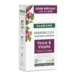 Klorane Keratincaps Fuerza & Vitalidad 90 Cápsulas
