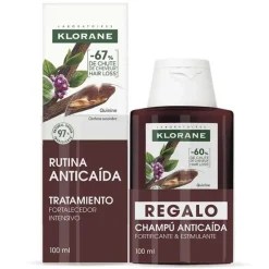Klorane Pack Anticaída Quinina Tratamiento 100ml + Champú 200 ml