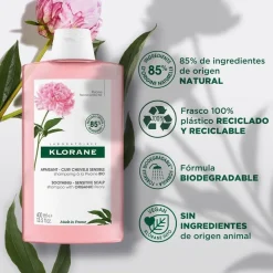 KLORANE Peonía Champú Cabello Irritado 400ml