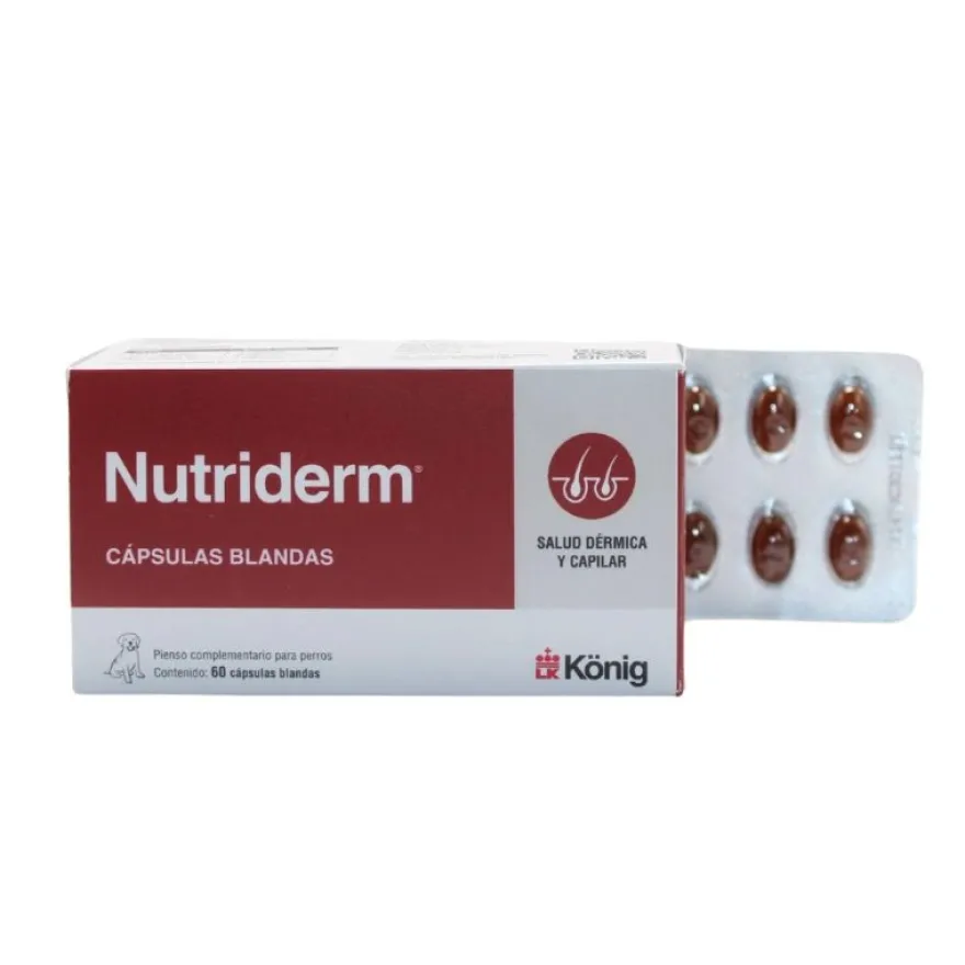 König Nutriderm Cápsulas Suplemento Alimenticio 60 ud