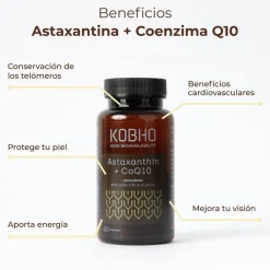 Kobho Labs Astaxantina + CoQ10 60 Cápsulas