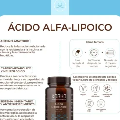 Kobho Labs Ácido Alfa-Lipoico 60 Cápsulas