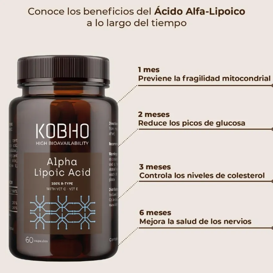 Kobho Labs Ácido Alfa-Lipoico 60 Cápsulas