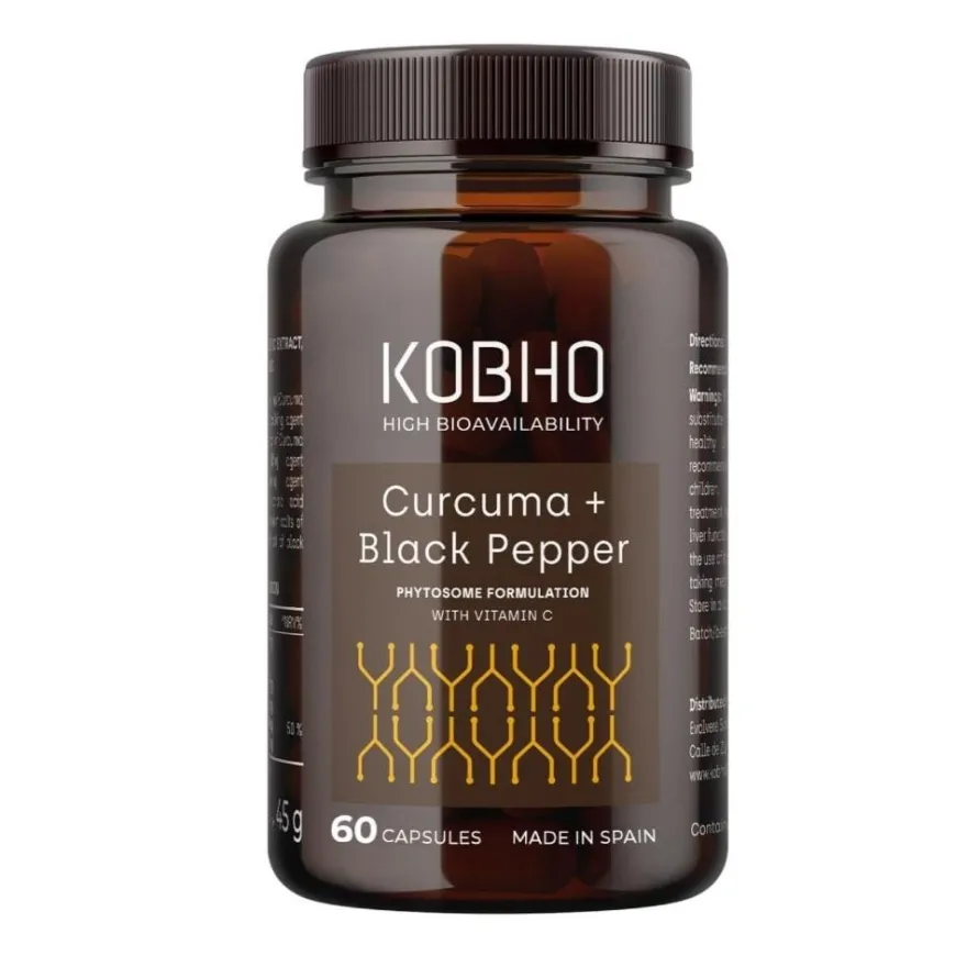 Kobho Labs Cúrcuma + Pimienta Negra 60 Cápsulas