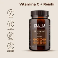 Kobho Labs Liposomal Vit. C + Reishi 60 Cápsulas