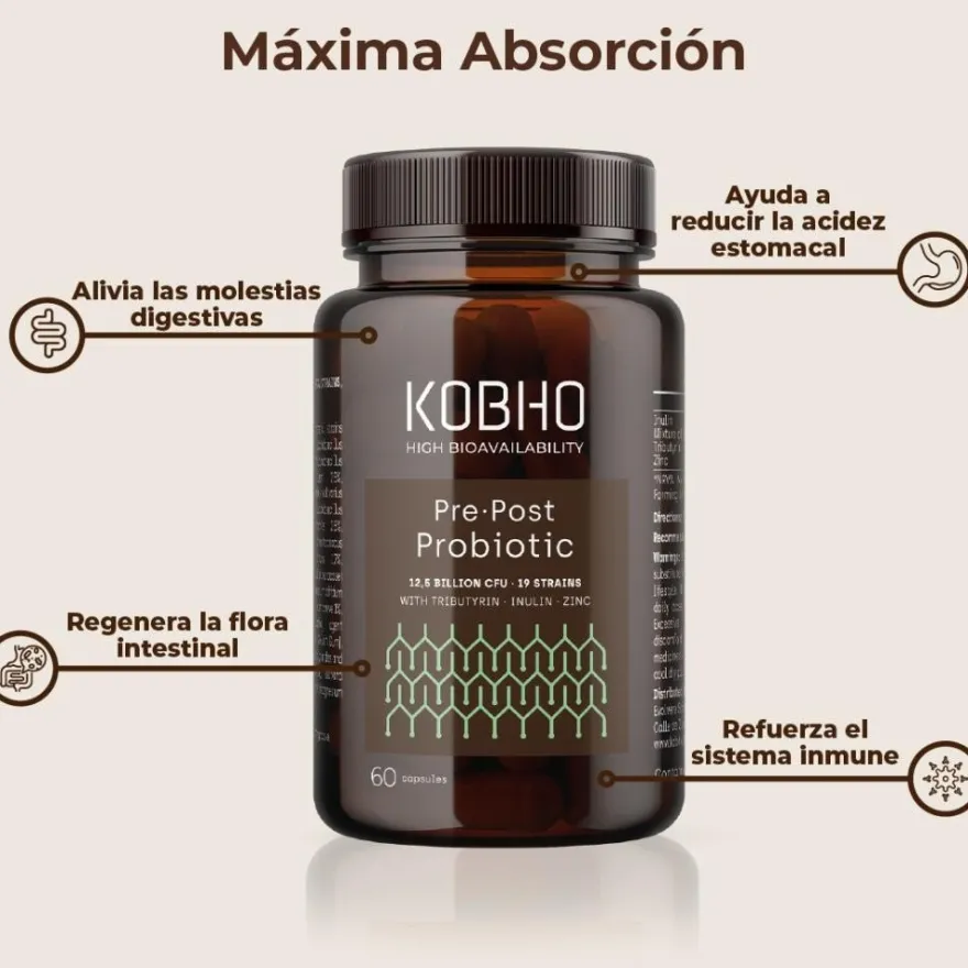Kobho Labs Pre-Post Probiótico 90 Cápsulas