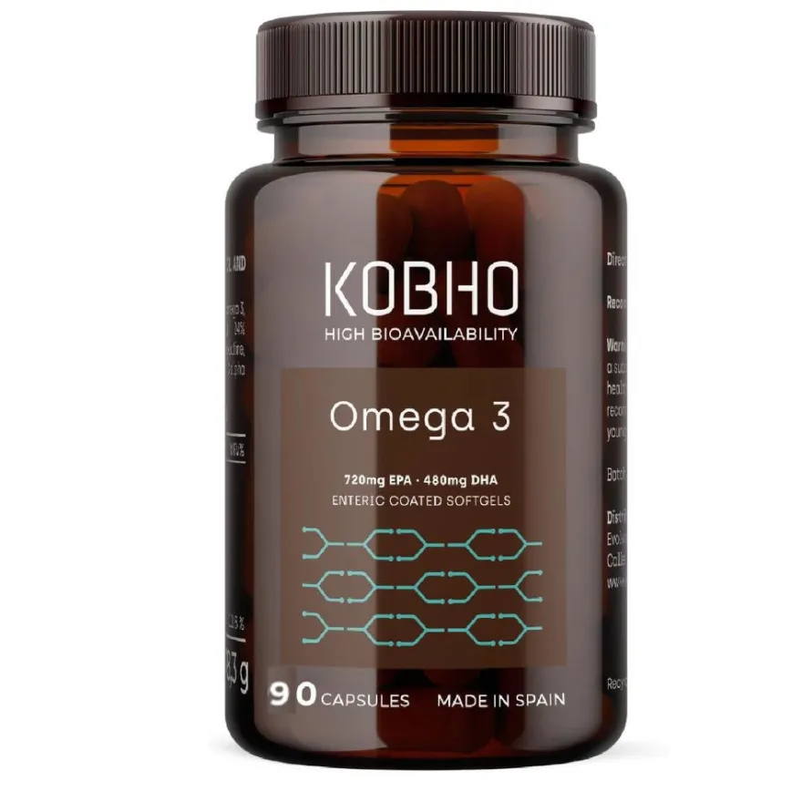Kobho Omega 3 Suplementación Cardiovascular 90 Cápsulas
