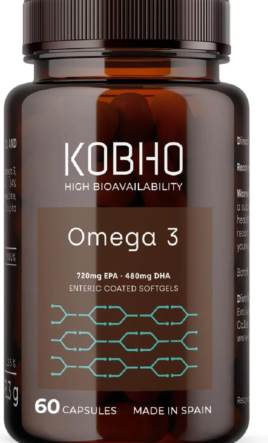 Kobho Omega 3 Suplementación Cardiovascular 90 Cápsulas