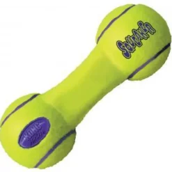 Kong AirDog Squeaker Mancuerna Juguete para Perros Amarillo 70g