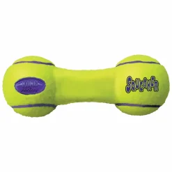 KONG ASDB1 AirDog Squeaker Dumbbell Juguete para Masticar Amarillo 1 ud