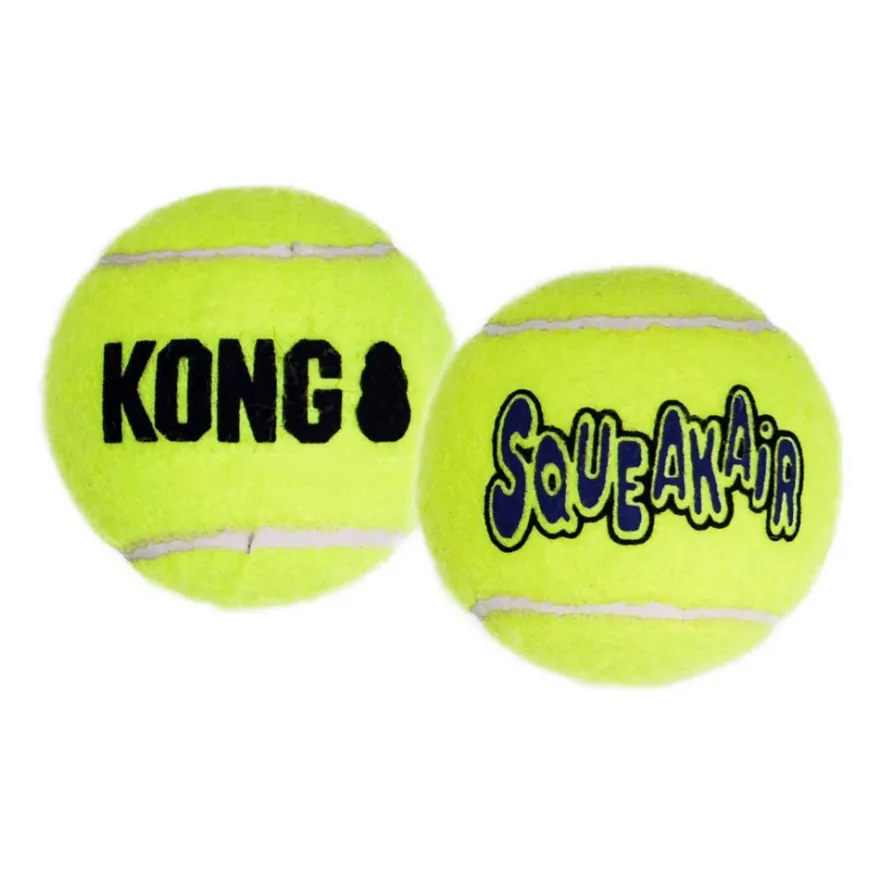 Kong SqueakAir Pelotas Amarillas 3 ud