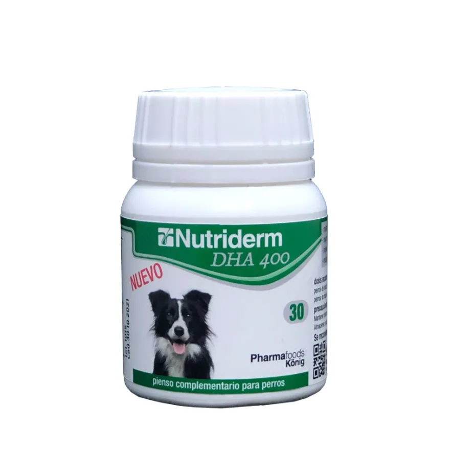 Konig Nutriderm DHA Suplemento para Perros 30 cápsulas