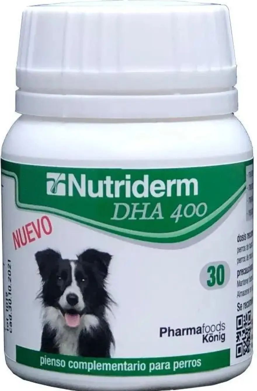 Konig Nutriderm DHA Suplemento para Perros 30 cápsulas