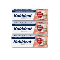 KUKIDENT Pro Plus Firmeza al Masticar Triplo 3x40g