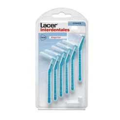 Lacer Cepillo Interdental Cónico Angular Blanco-Azul 6 uds