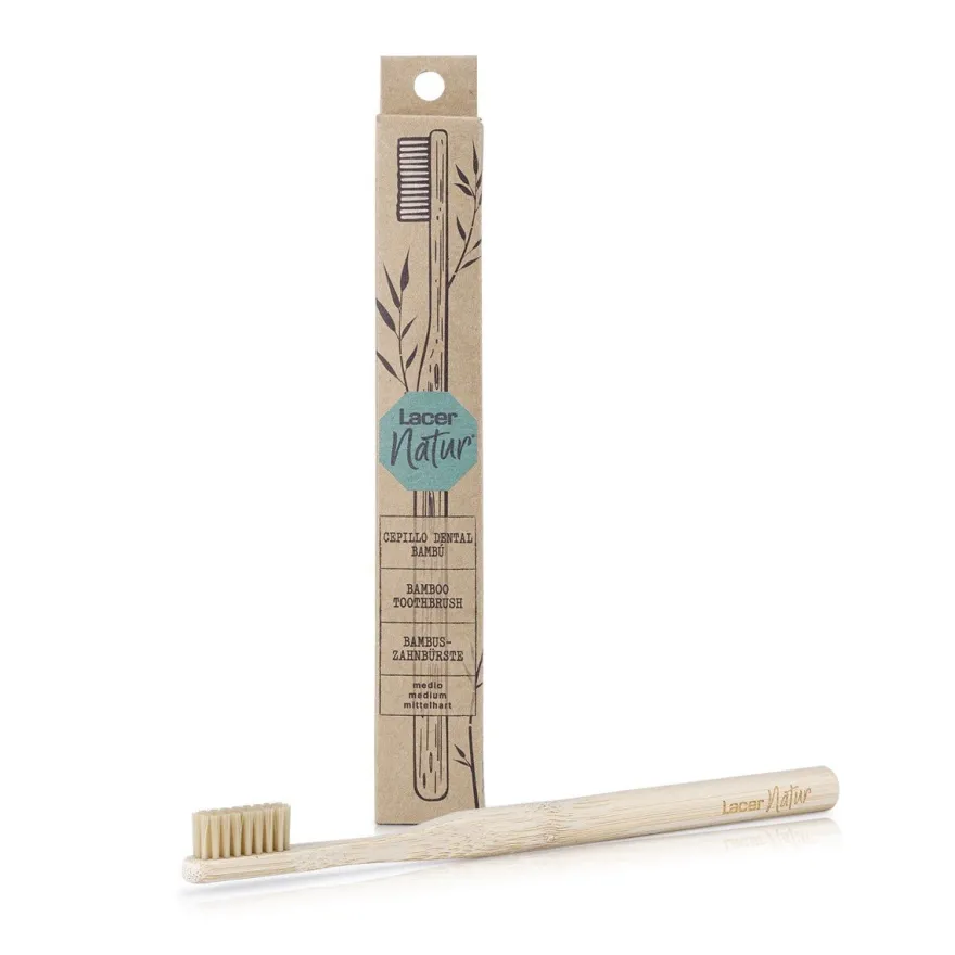 LACER Natur Cepillo de Dientes Ecológico de Bambú (medio)