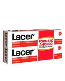 LACER Pasta de Dientes con Flúor Anticaries 2x125ml FORMATO AHORRO