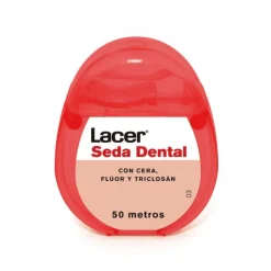 Lacer Seda Dental con Cera, Fluor y Triclosán 50M