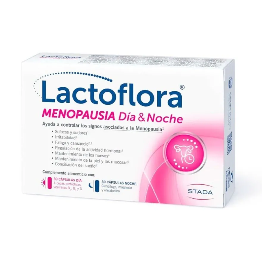 Lactoflora Menopausia Día y Noche 60 Cápsulas