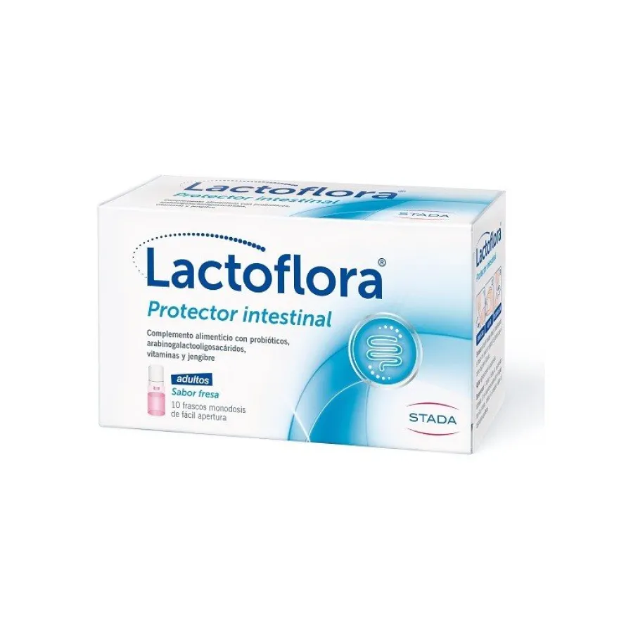 LACTOFLORA Protector Intestinal Adultos 10 frascos