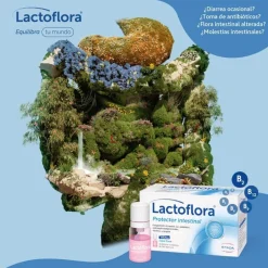 LACTOFLORA Protector Intestinal Adultos 10 frascos