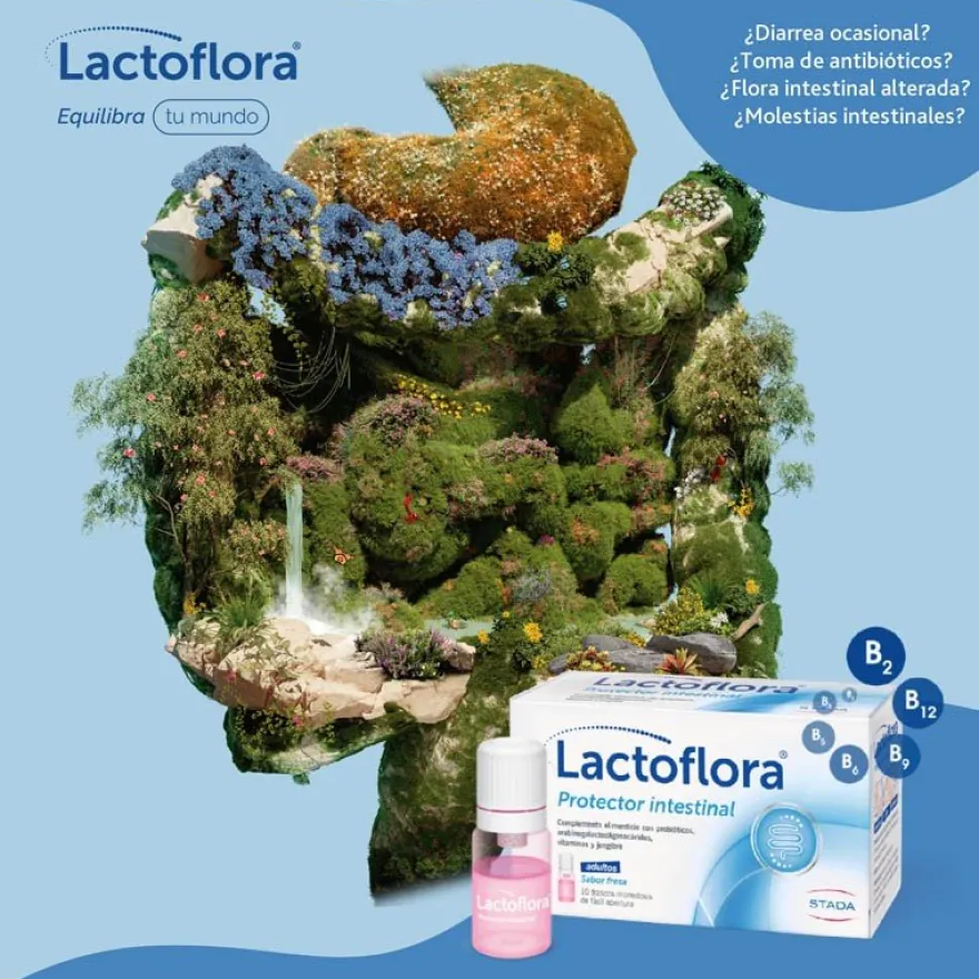 LACTOFLORA Protector Intestinal Adultos 10 frascos