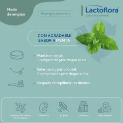 LACTOFLORA Salud Bucodental Sabor Menta 30 Comprimidos