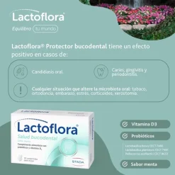 LACTOFLORA Salud Bucodental Sabor Menta 30 Comprimidos