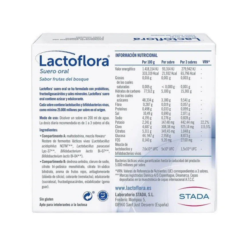 LACTOFLORA Suero Oral 6 Sobres