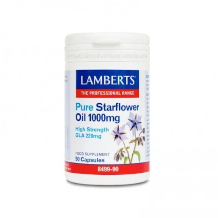 Lamberts Aceite de Borraja Puro 1000 mg 90 Cápsulas