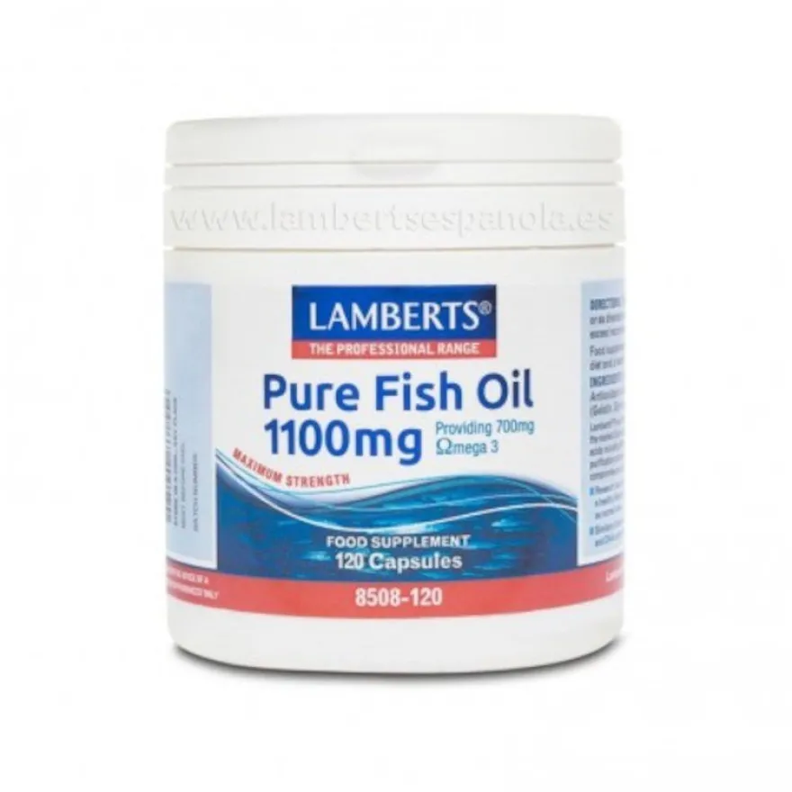 Lamberts Aceite de Pescado Puro 1100 mg 120 Cápsulas