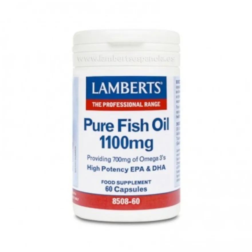Lamberts Aceite de Pescado Puro 1100 mg 60 Cápsulas