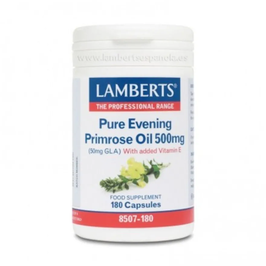 Lamberts Aceite de Prímula 500 mg 180 Cápsulas