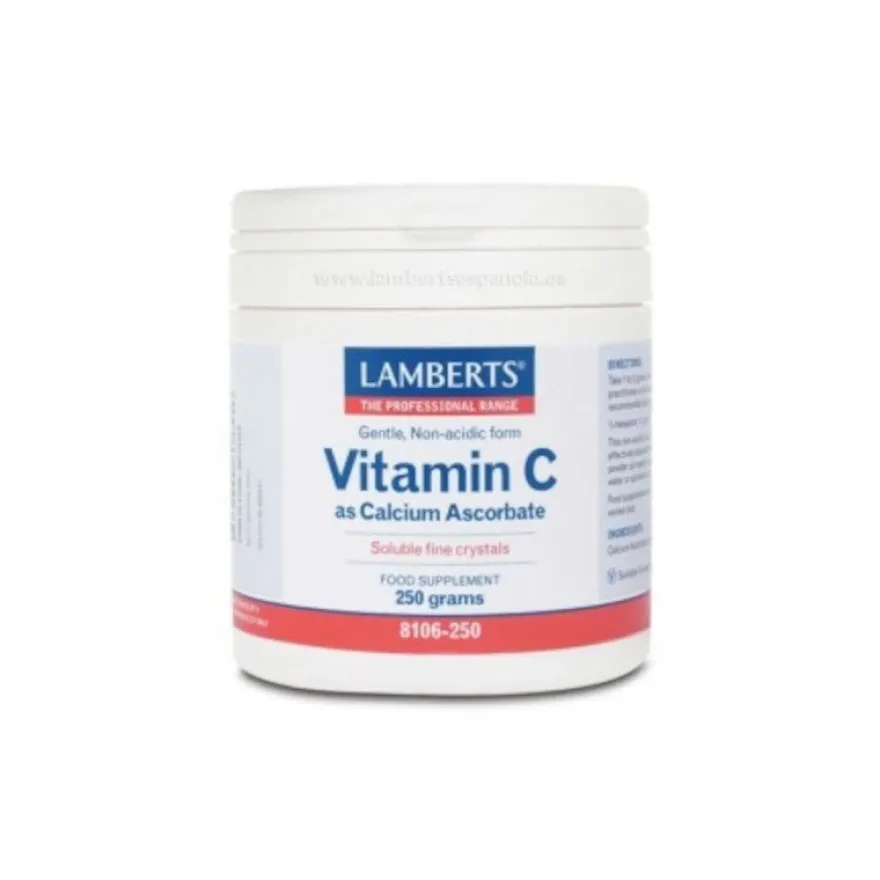 Lamberts Ascorbato de Calcio (Cristales Solubles) 250 g