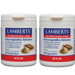 Lamberts Ashwagandha Advance Duplo 2x60 Cápsulas