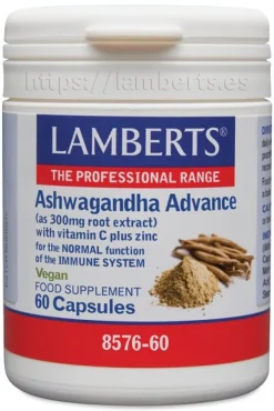 Lamberts Ashwagandha Advance Duplo 2x60 Cápsulas