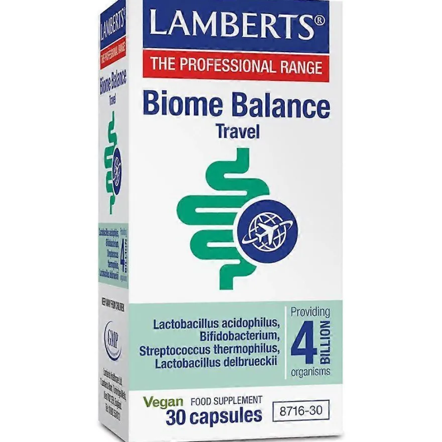 Lamberts Biome Balance Travel 30 Cápsulas
