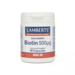 Lamberts Biotina 500 mcg 90 Cápsulas