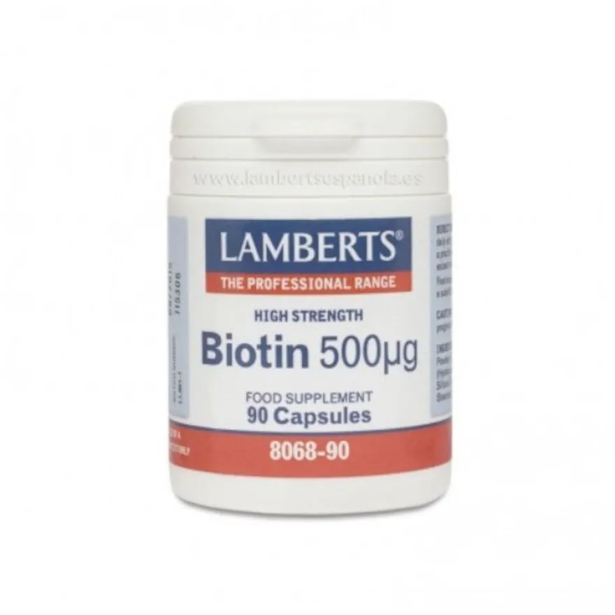 Lamberts Biotina 500 mcg 90 Cápsulas