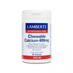 Lamberts Calcio Masticable 400 mg 60 Comprimidos
