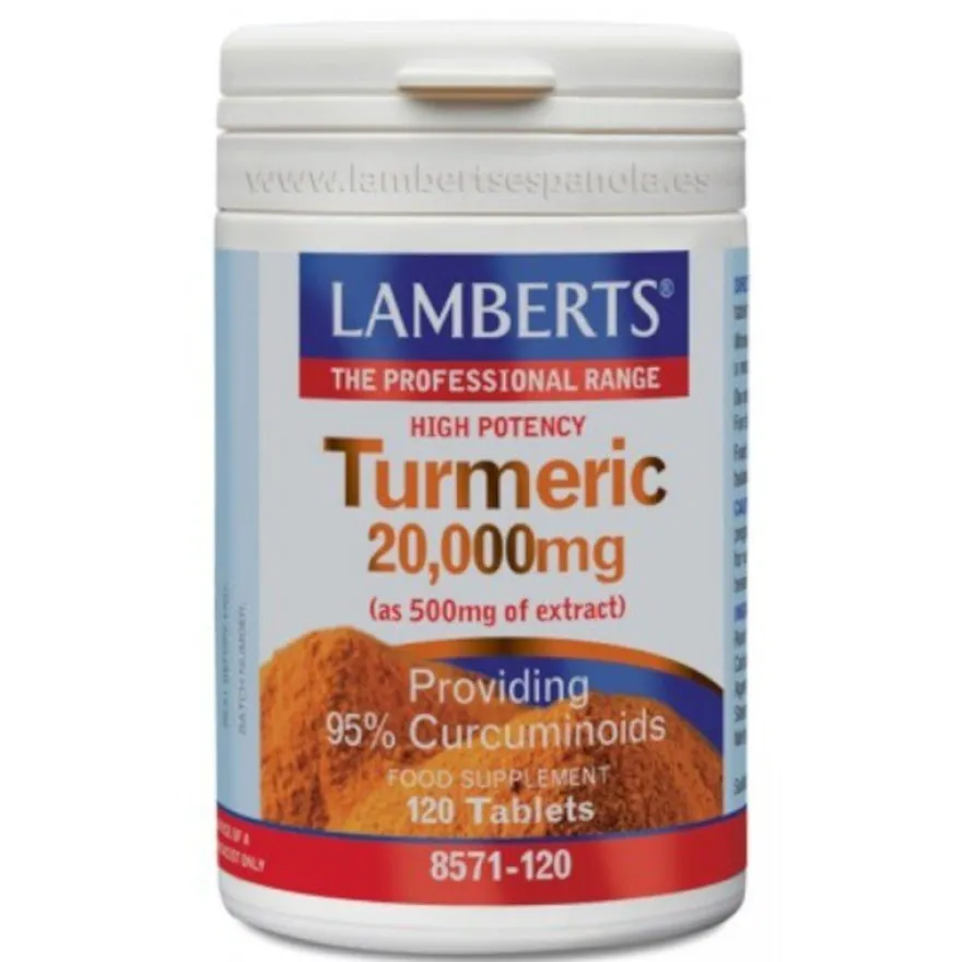 Lamberts Cúrcuma (95% de Curcumina) 20000 mg 120 Comprimidos