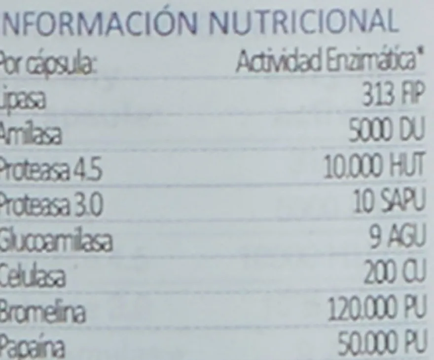 Lamberts Digestizime Enzimas Digestivas 100 Cápsulas