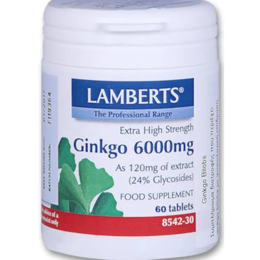 Lamberts Ginkgo Biloba 6000Mg 60 Tabletas