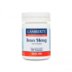 Lamberts Hierro (Citrato) 14 mg 100 Comprimidos
