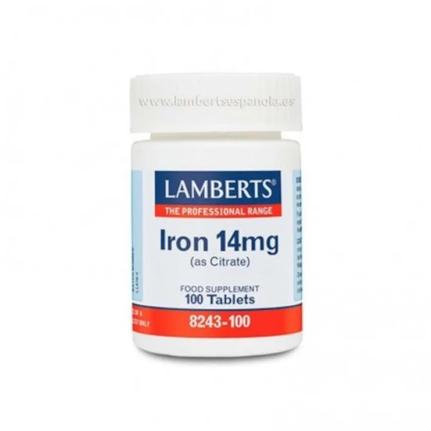 Lamberts Hierro (Citrato) 14 mg 100 Comprimidos