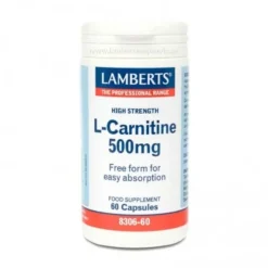 Lamberts L-Carnitina 500 mg 60 Cápsulas
