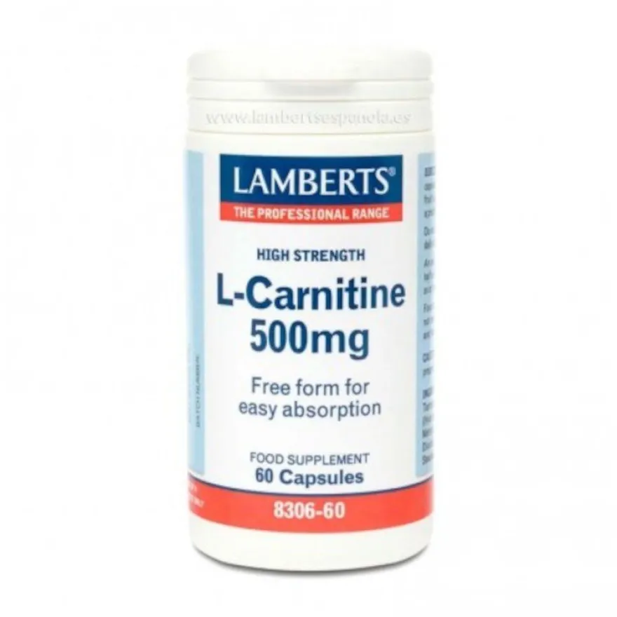 Lamberts L-Carnitina 500 mg 60 Cápsulas
