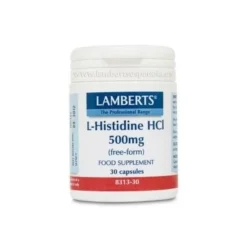 Lamberts L-Histidina HCl 500 mg 30 Cápsulas