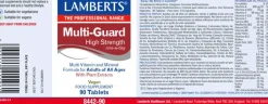Lamberts Multi-Guard Vitaminas y Minerales 90 Comprimidos