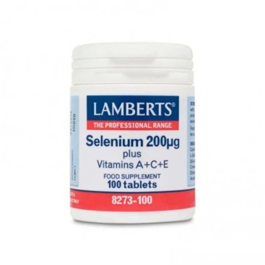Lamberts Selenio + Vitaminas A, C y E 100 Comprimidos